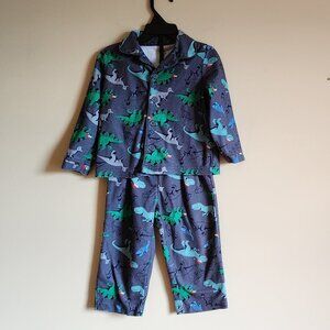 Carters Fleece Pajamas With Dinosaur Two Piece Set Size 2T